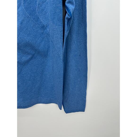 Lululemon Mens Blue Vent Tech Long Sleeve Shirt Size M Workout Gym Training FLAW - Picture 9 of 9